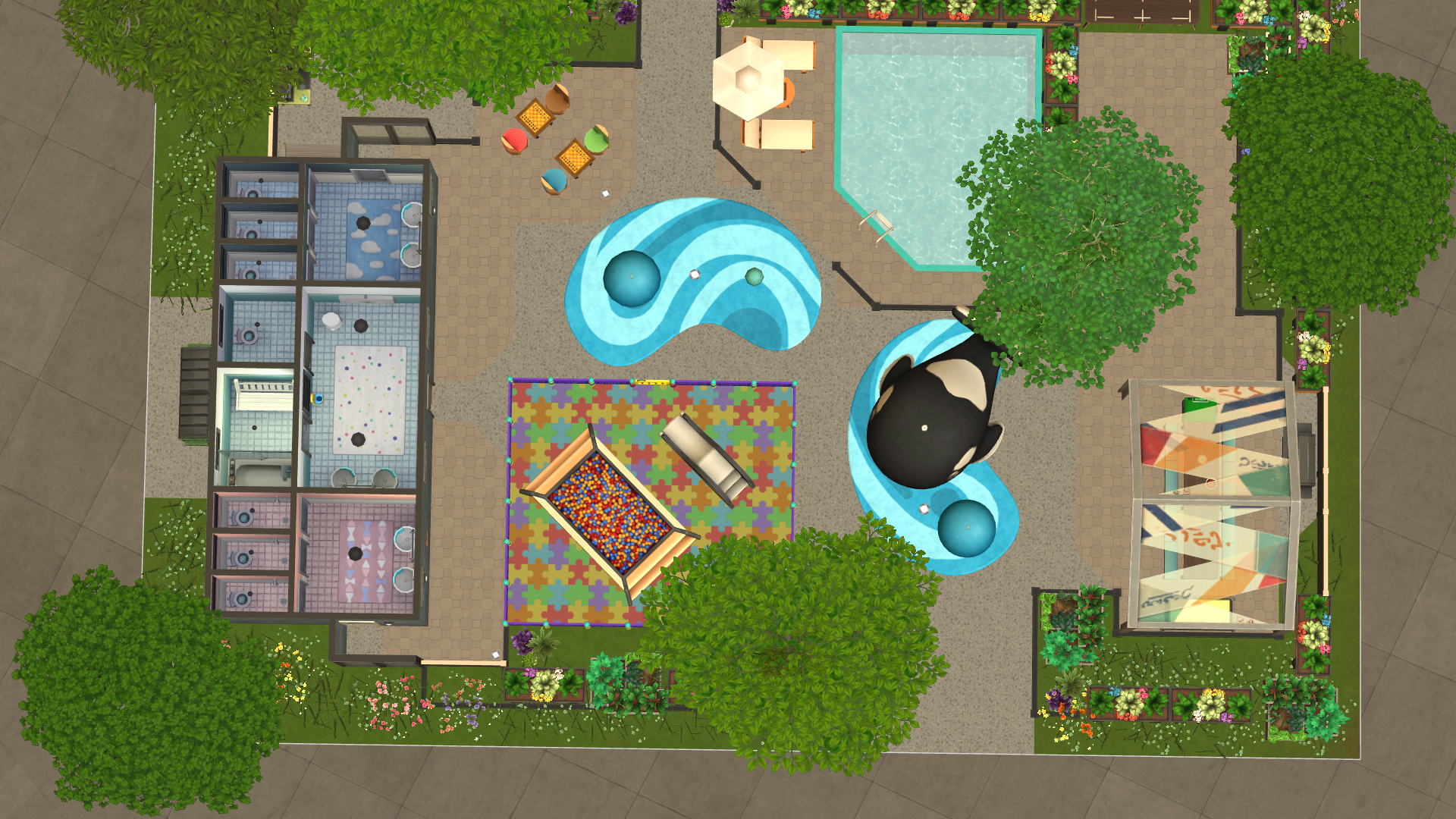 Overhead no walls