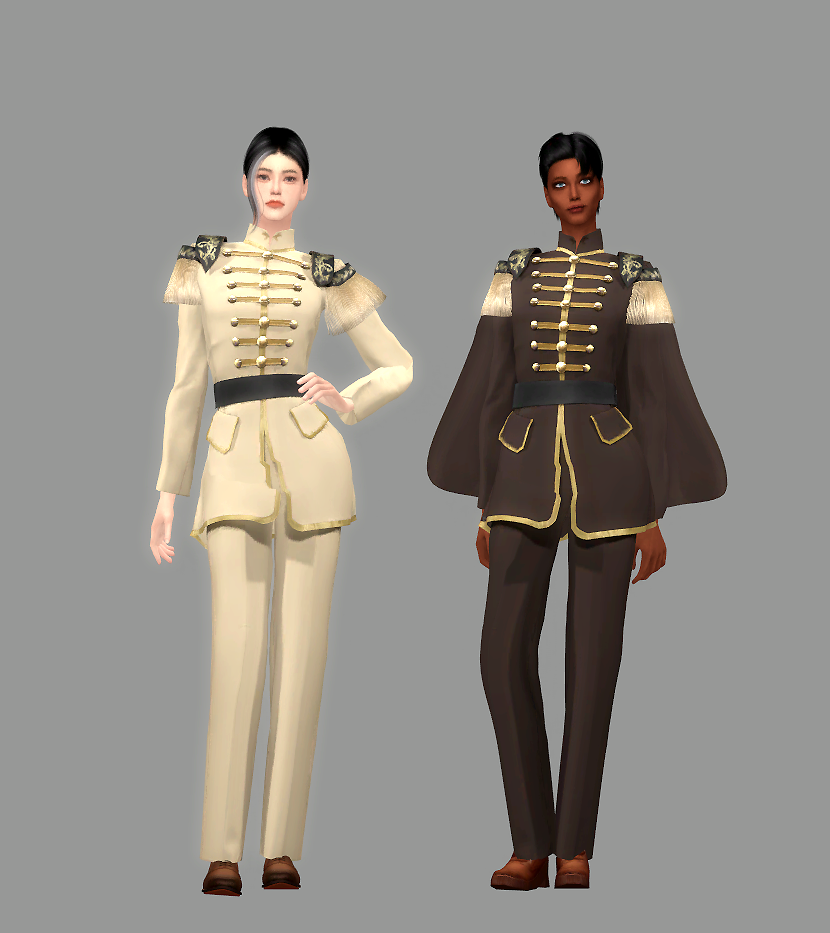 Simna Romance Fantasy Military Uniformf Screenshots The Sims 4