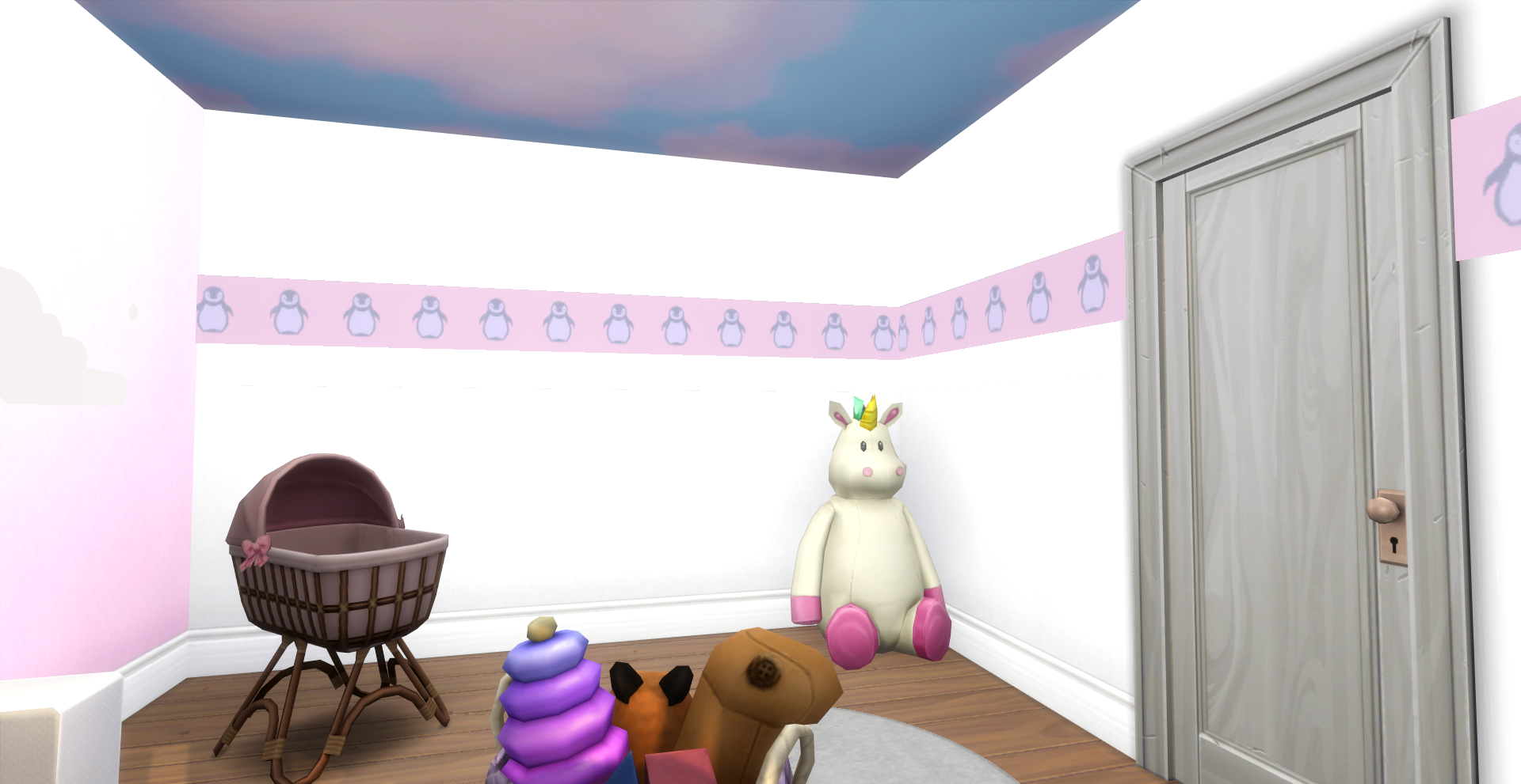 Thumbnail A nursery with a penguin border