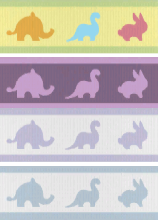 Thumbnail 4 elephant/dinosaur/bunny borders with top and bottom lines