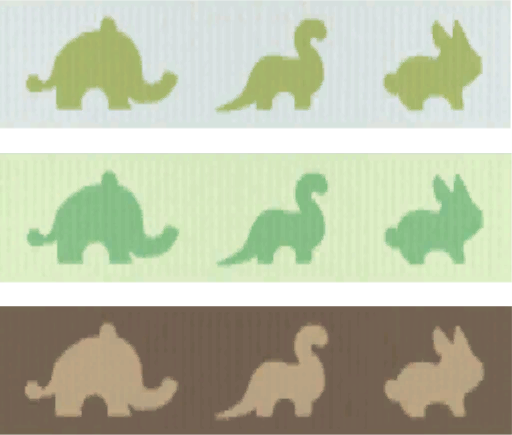 Thumbnail 3 elephant/dinosaur/bunny borders with no top and bottom lines