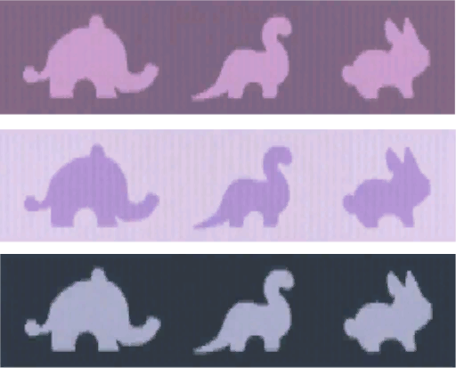Thumbnail 3 elephant/dinosaur/bunny borders with no top and bottom lines
