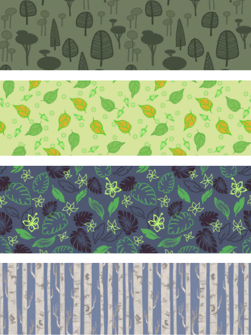 Thumbnail 2 tree and 2 leaf borders