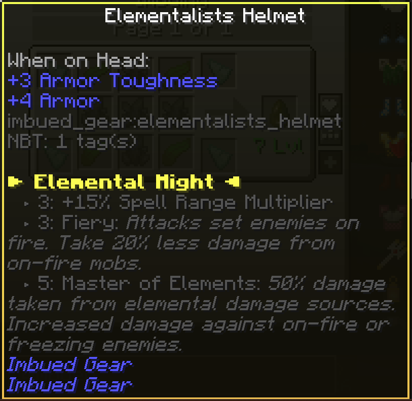 Thumbnail Set Bonus for the Elementalists Gear.
