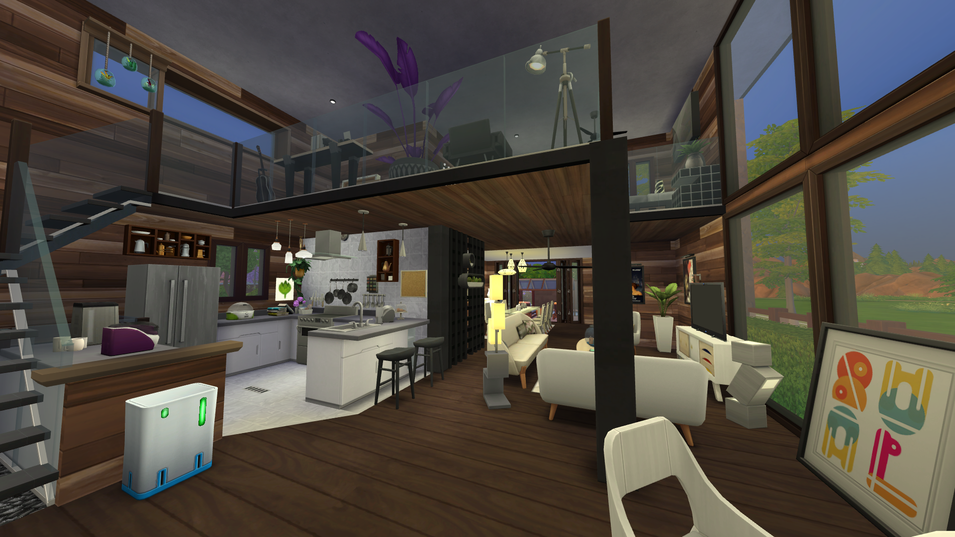 Thumbnail Entering the home gives you a fantastic view of all it has to offer. Living, dining, cooking, sleeping, bathrooming.