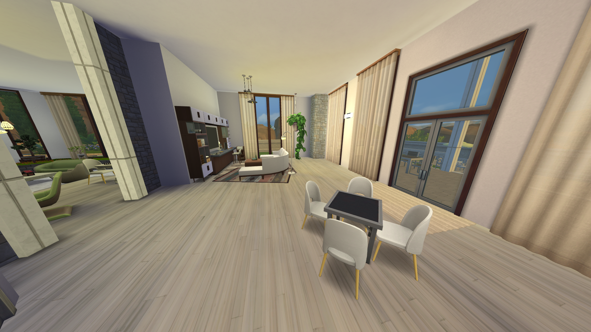Thumbnail The family room is the informal lounging space for the family