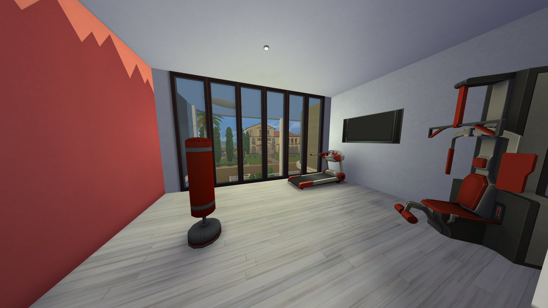 Thumbnail The first floor has a shared gym