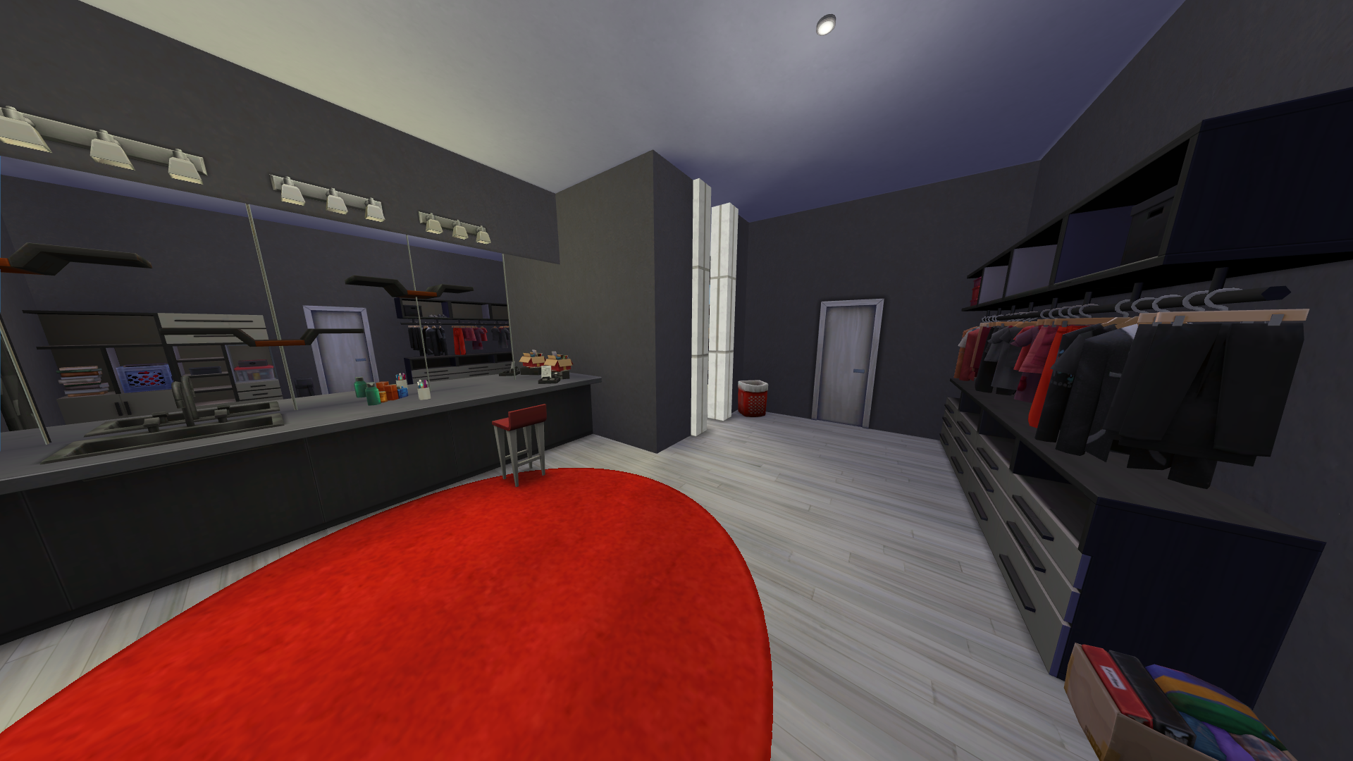 Thumbnail The secondary suite has a walk in closet as well, and features a full makeup station