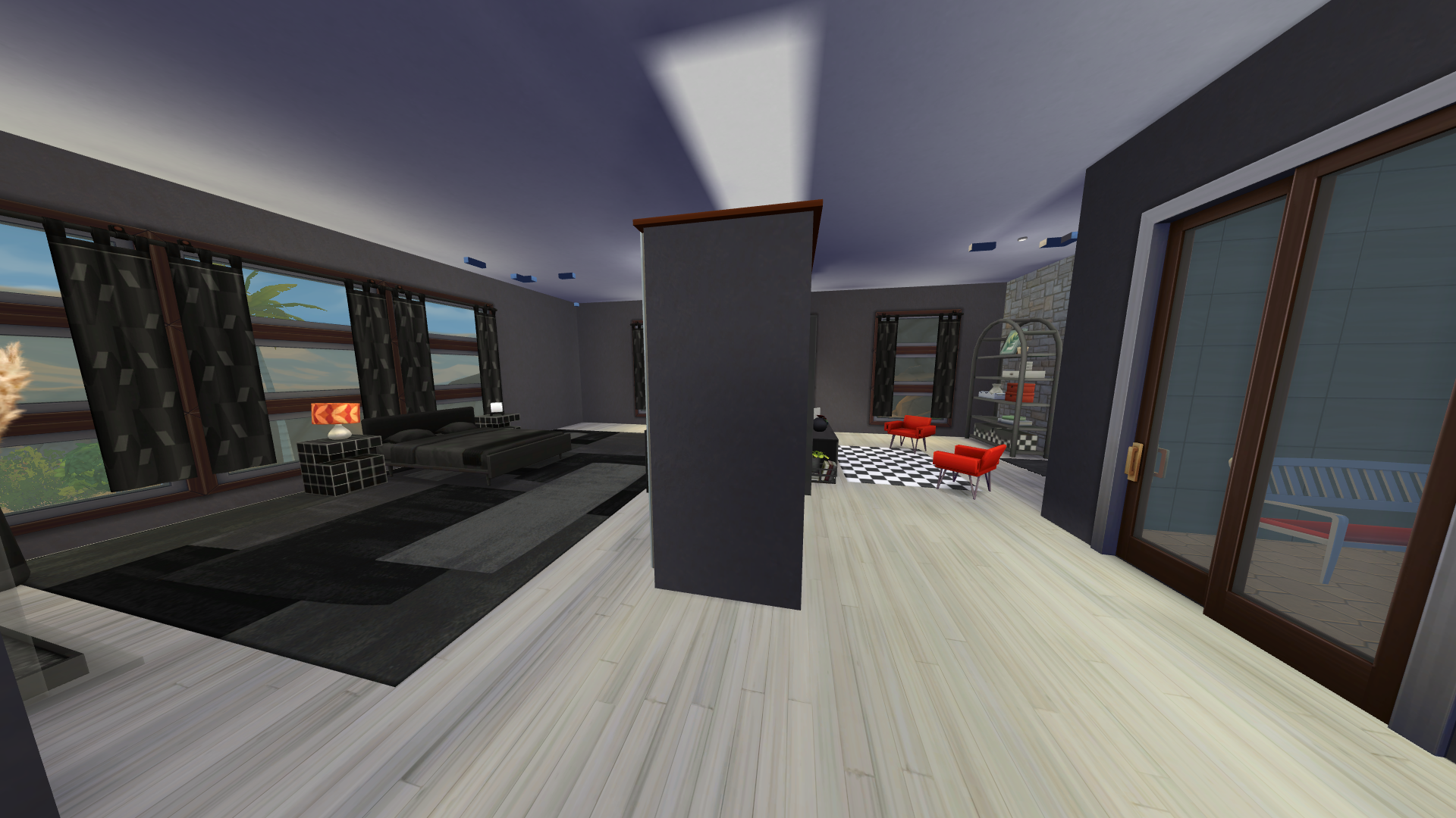 Thumbnail The secondary suite is very large and features a private office nook, a fireplace, and great views