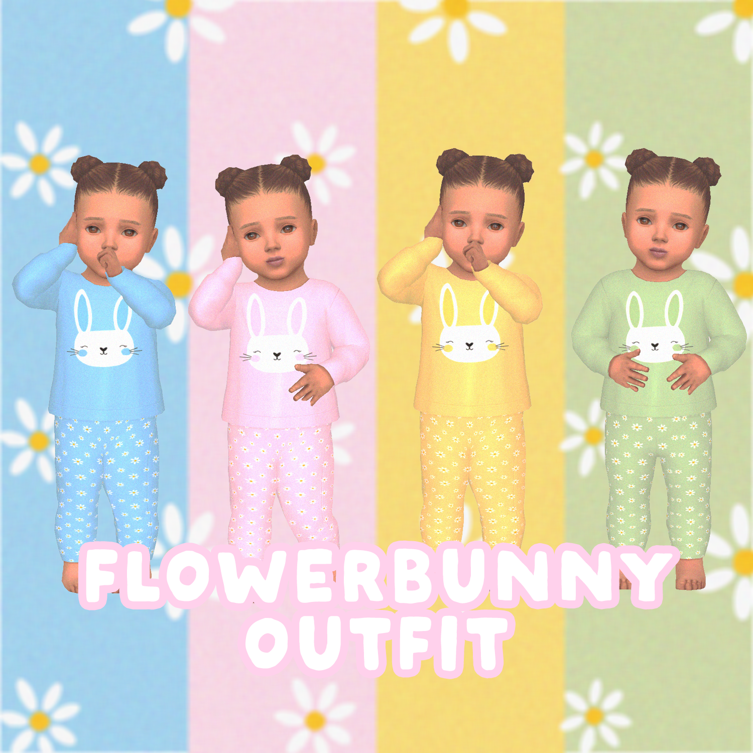 flower bunny outfit 