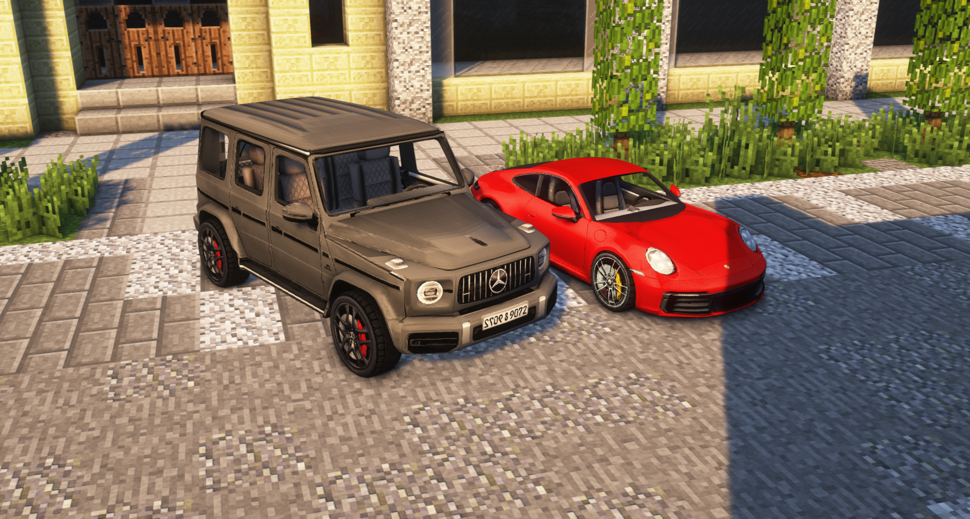 Скачать New Cars [Immersive Vehicles/IV/MTS] для Майнкрафт (Minecraft)  [1.16.5] [1.12.2]