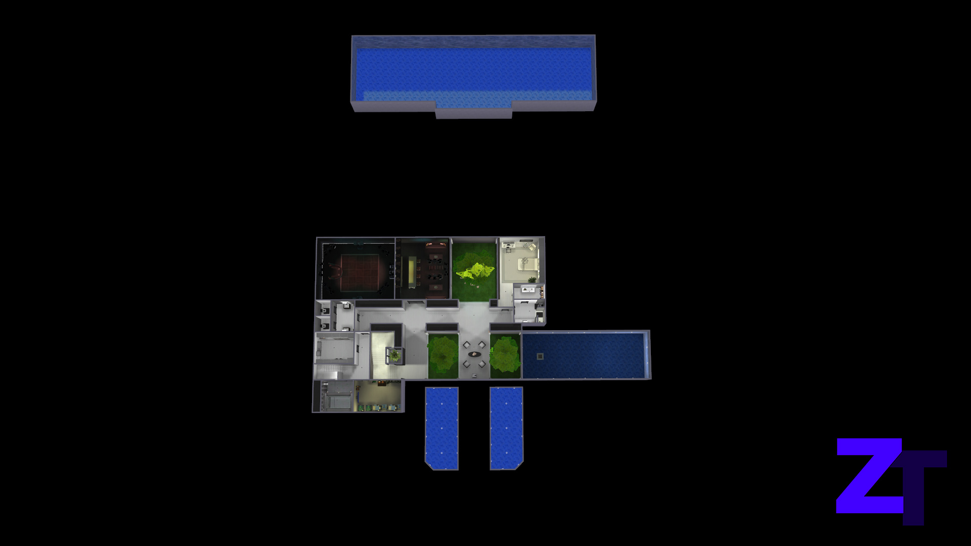 Thumbnail Modern Mansion III - Floorplan basement