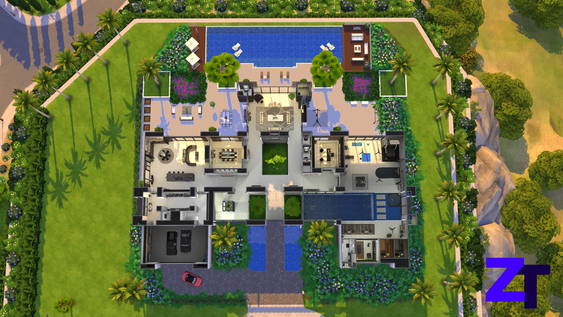 Thumbnail Modern Mansion III - Floorplan main level