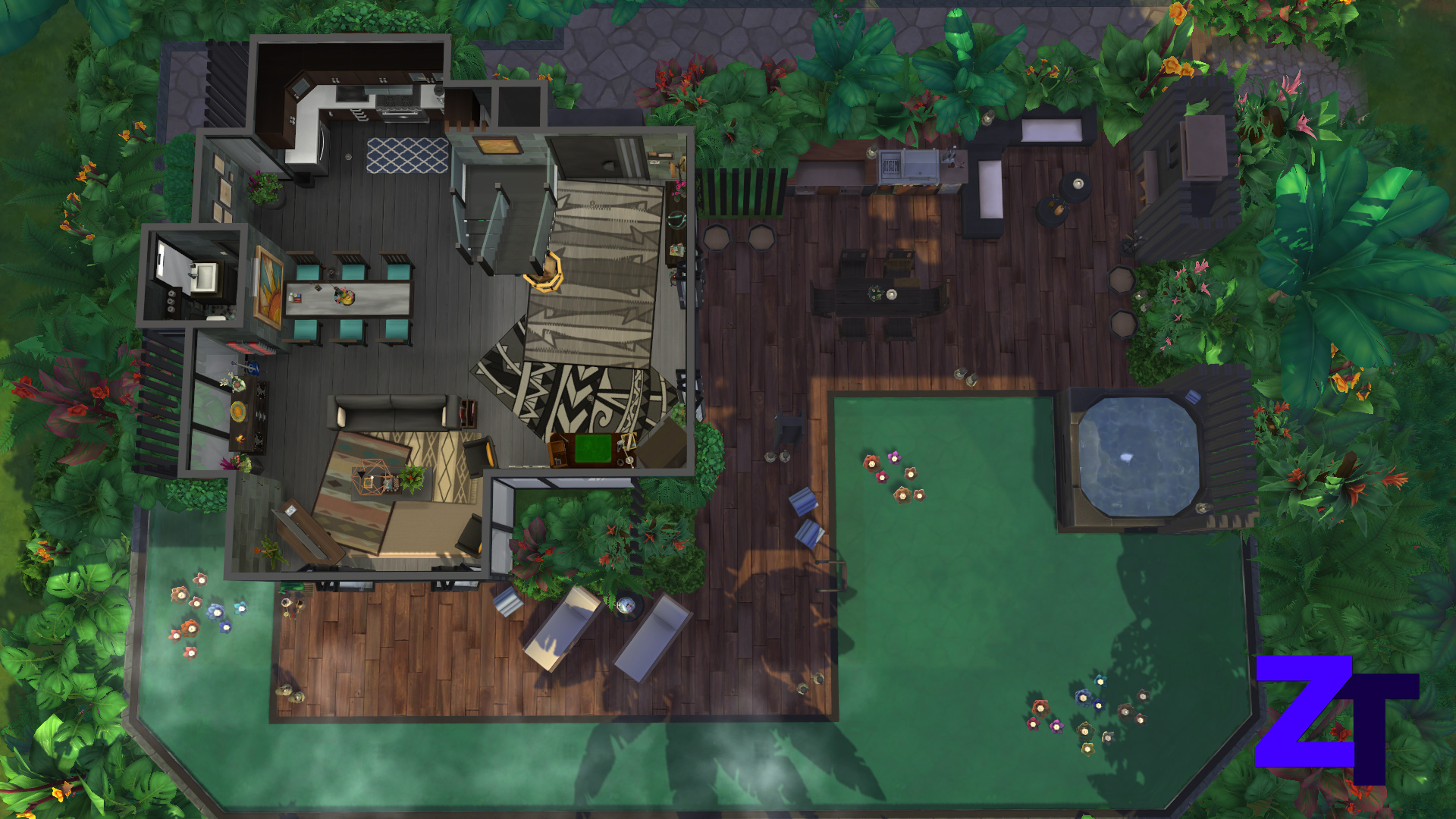 Thumbnail Jungle Vacation Home - Floorplan main level