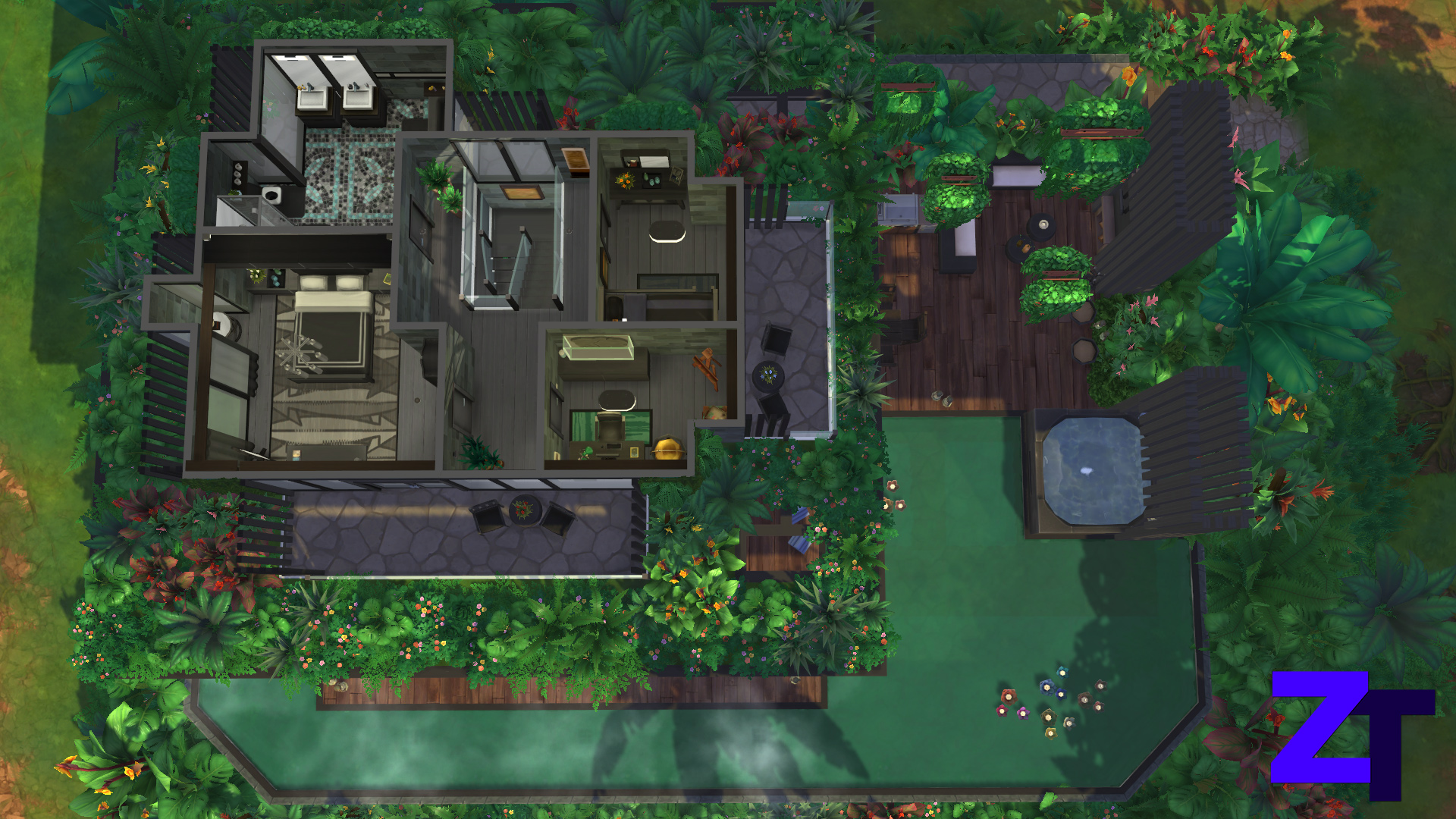 Thumbnail Jungle Vacation Home - Floorplan upperr level