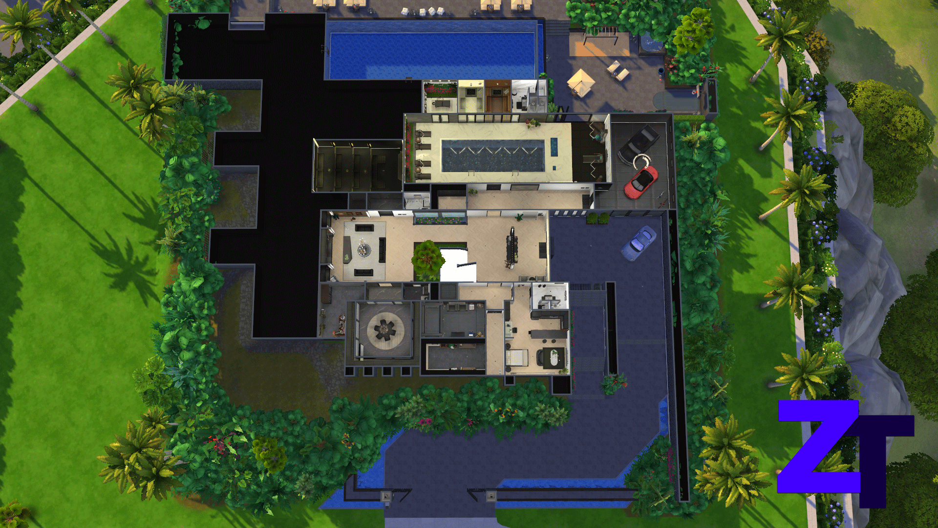 Thumbnail Modern Mansion 7 - Floorplan Lower level