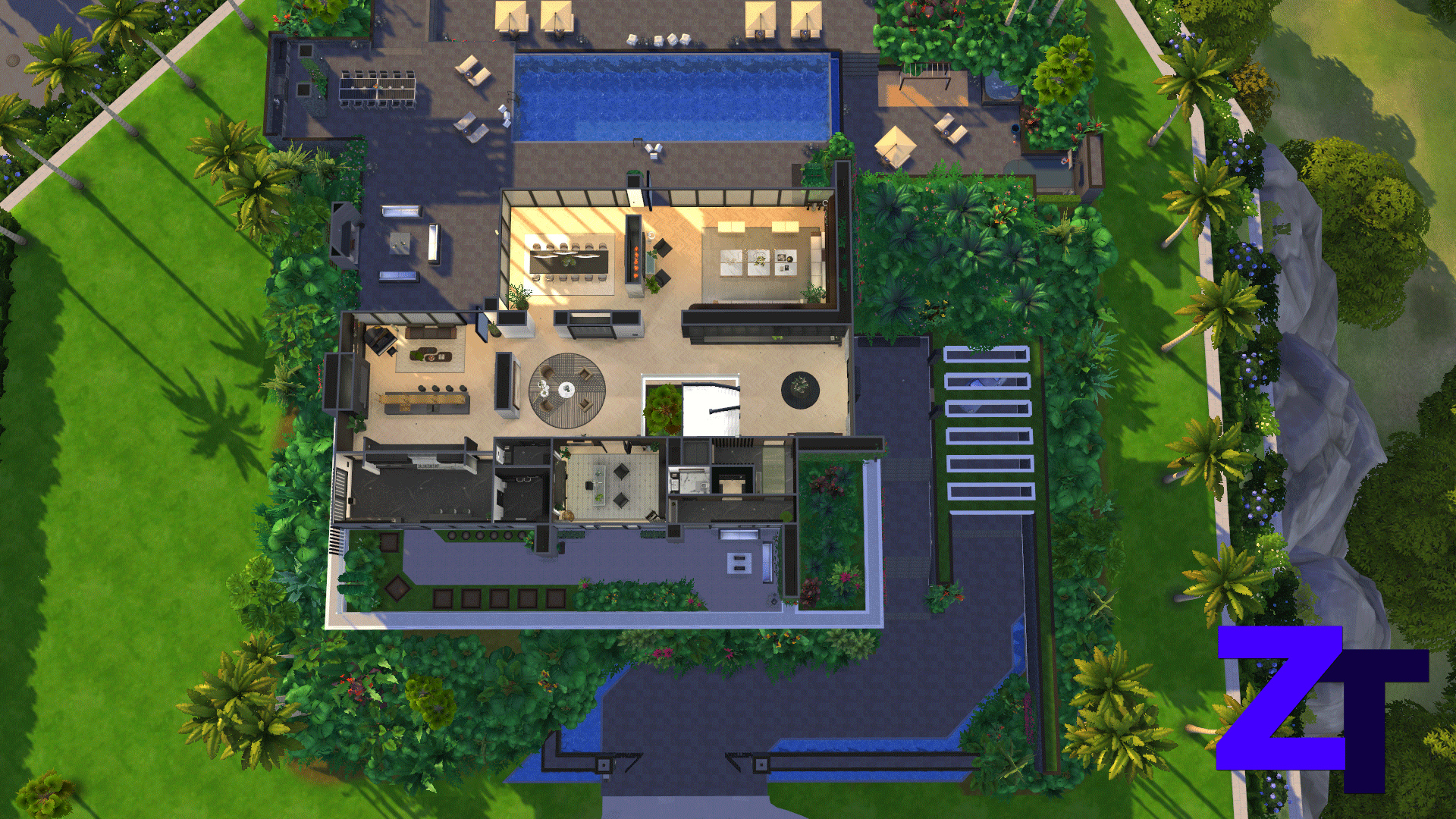 Thumbnail Modern Mansion 7 - Floorplan Main level