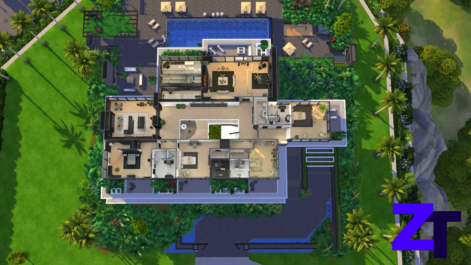 Thumbnail Modern Mansion 7 - Floorplan Upper level