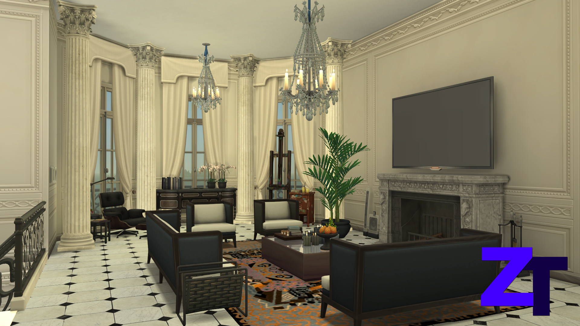 ZT Renovated Chateau - Screenshots - The Sims 4 Rooms / Lots - CurseForge