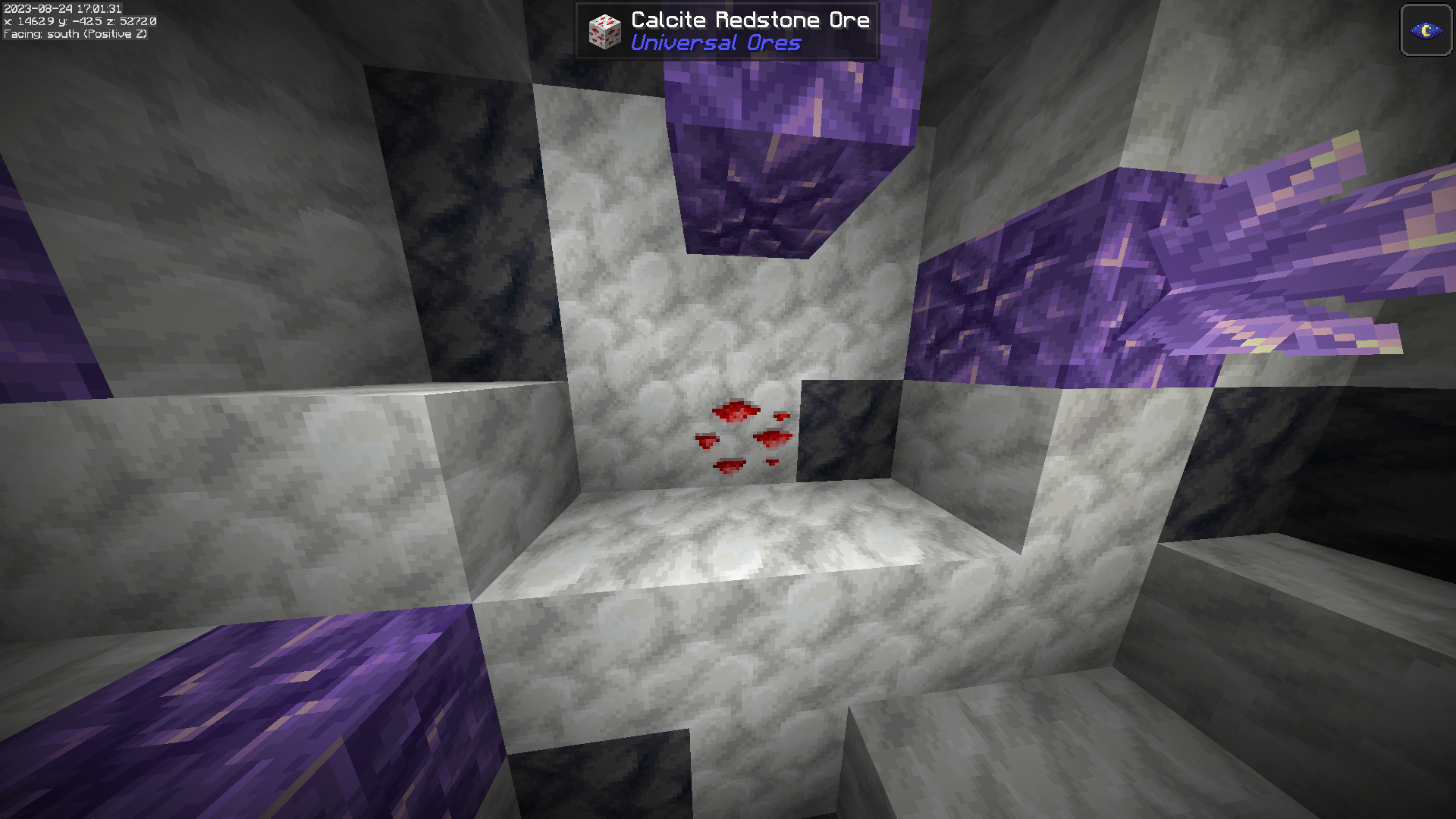 calcite redstone ore