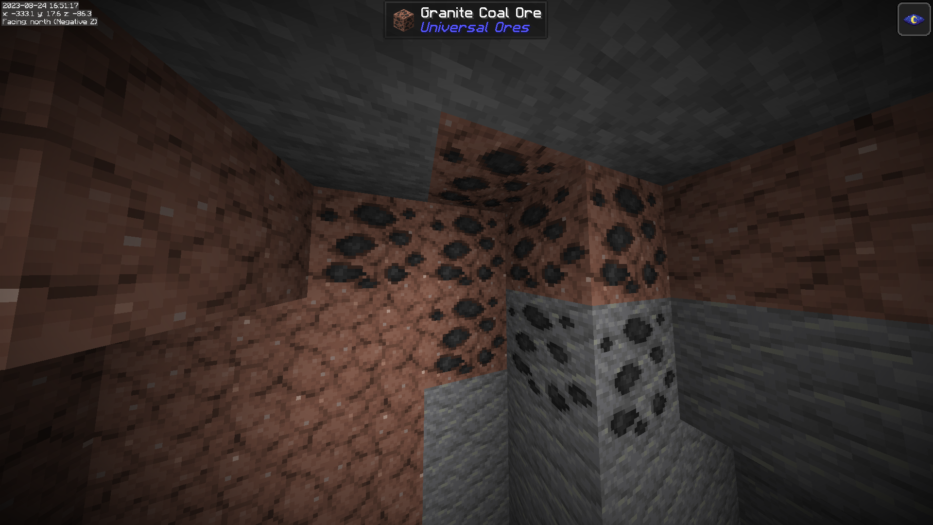 andesite and granite coal ores