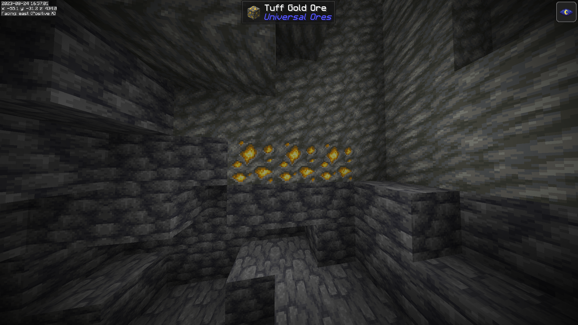 tuff gold ore