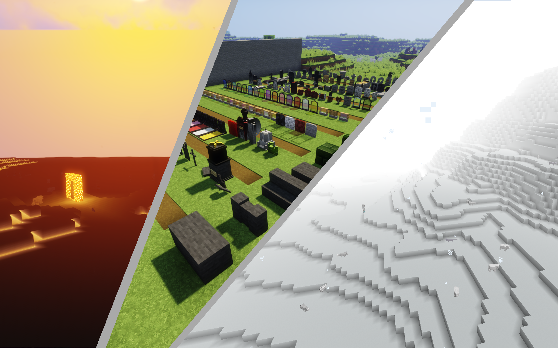Thumbnail left = optifine spirit world
right = base spirit world