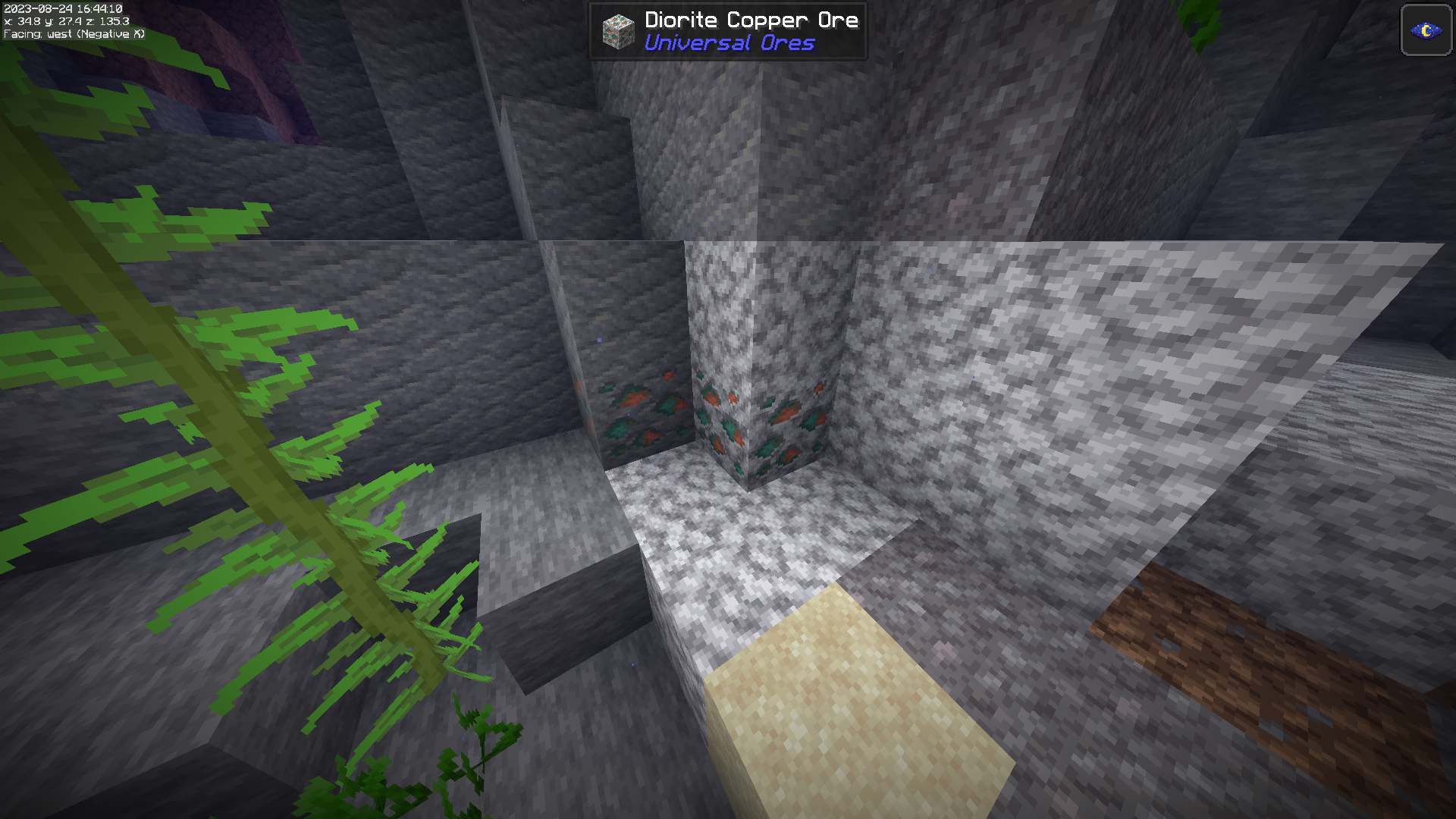 andesite and diorite copper ores