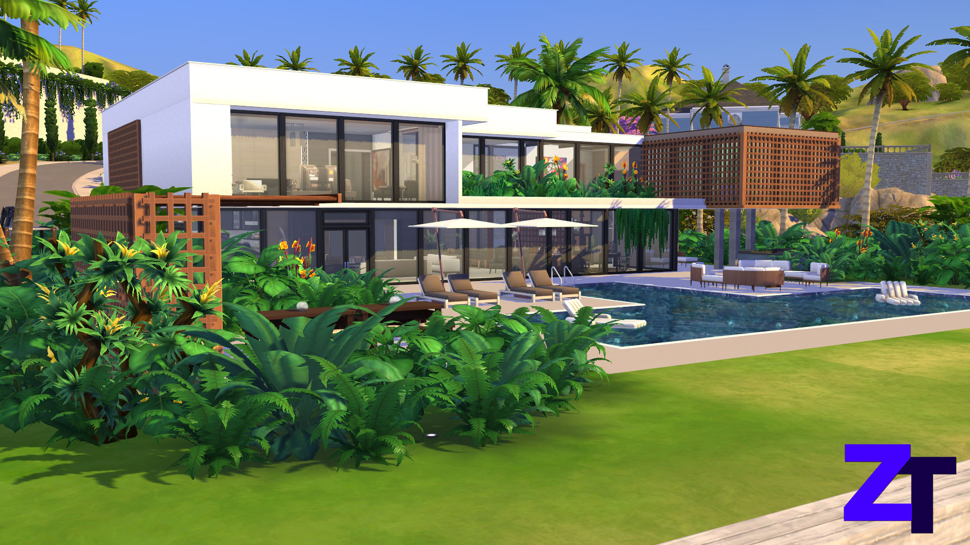 ZT Modern Mansion I - Screenshots - The Sims 4 Rooms / Lots - CurseForge