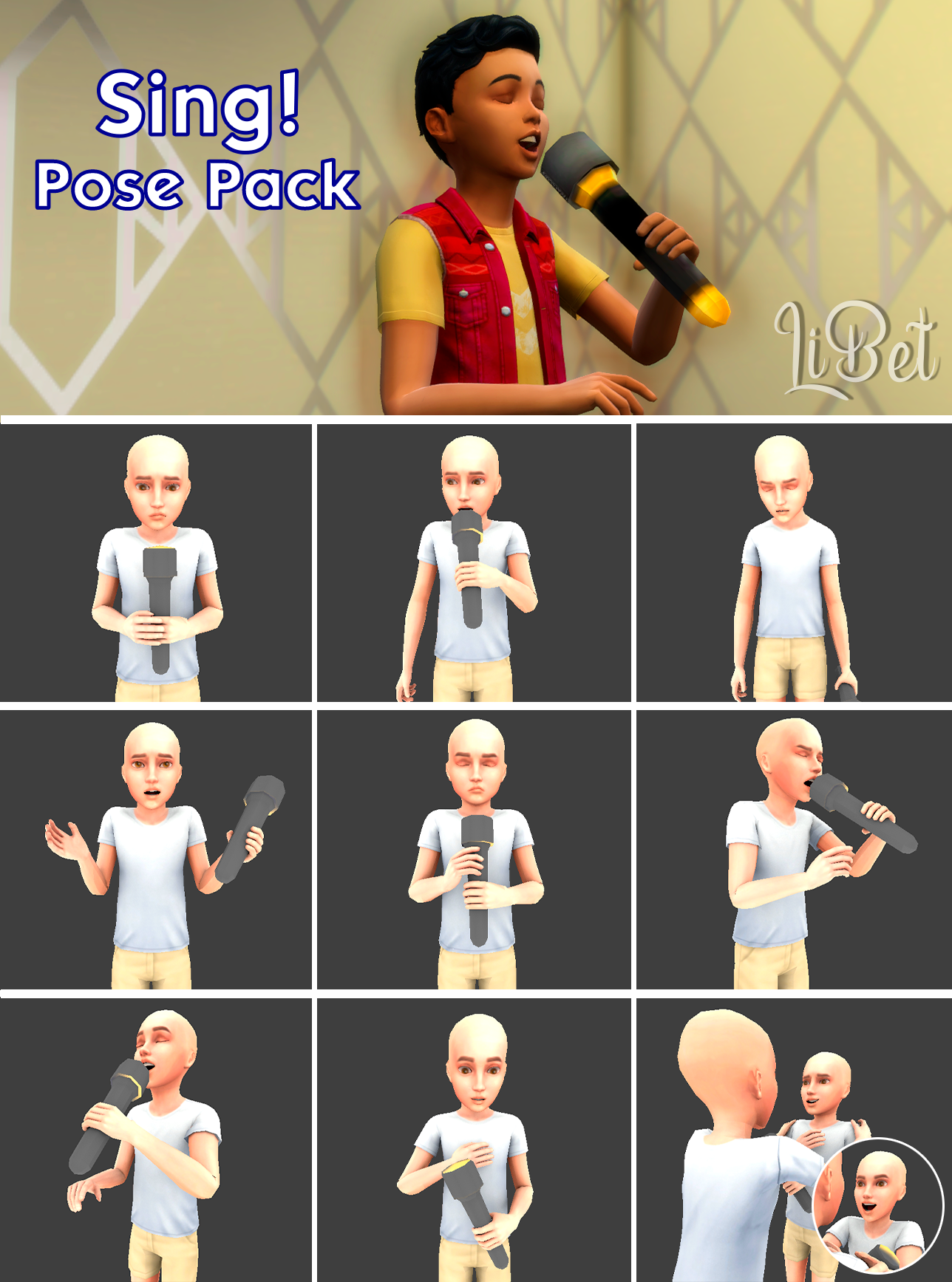 poses collage