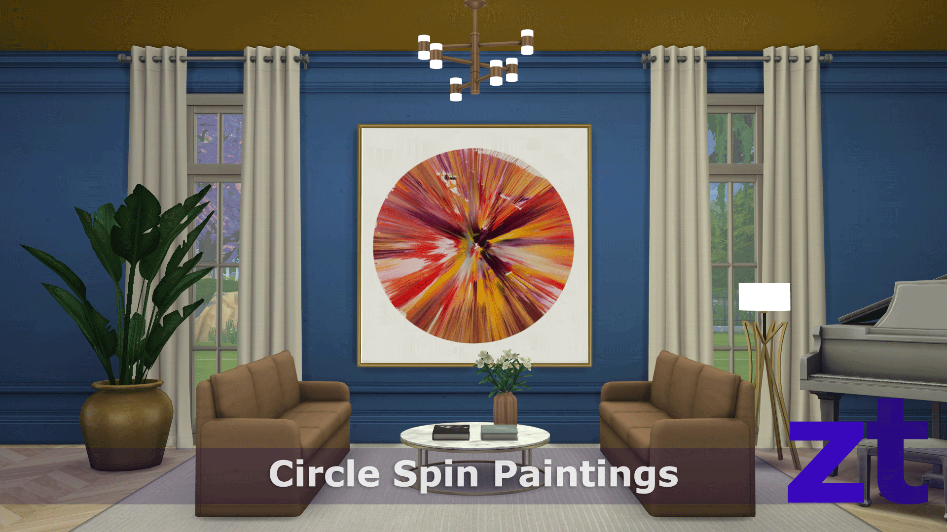 ZT Circle Spin Paintings - Screenshots - The Sims 4 Build / Buy