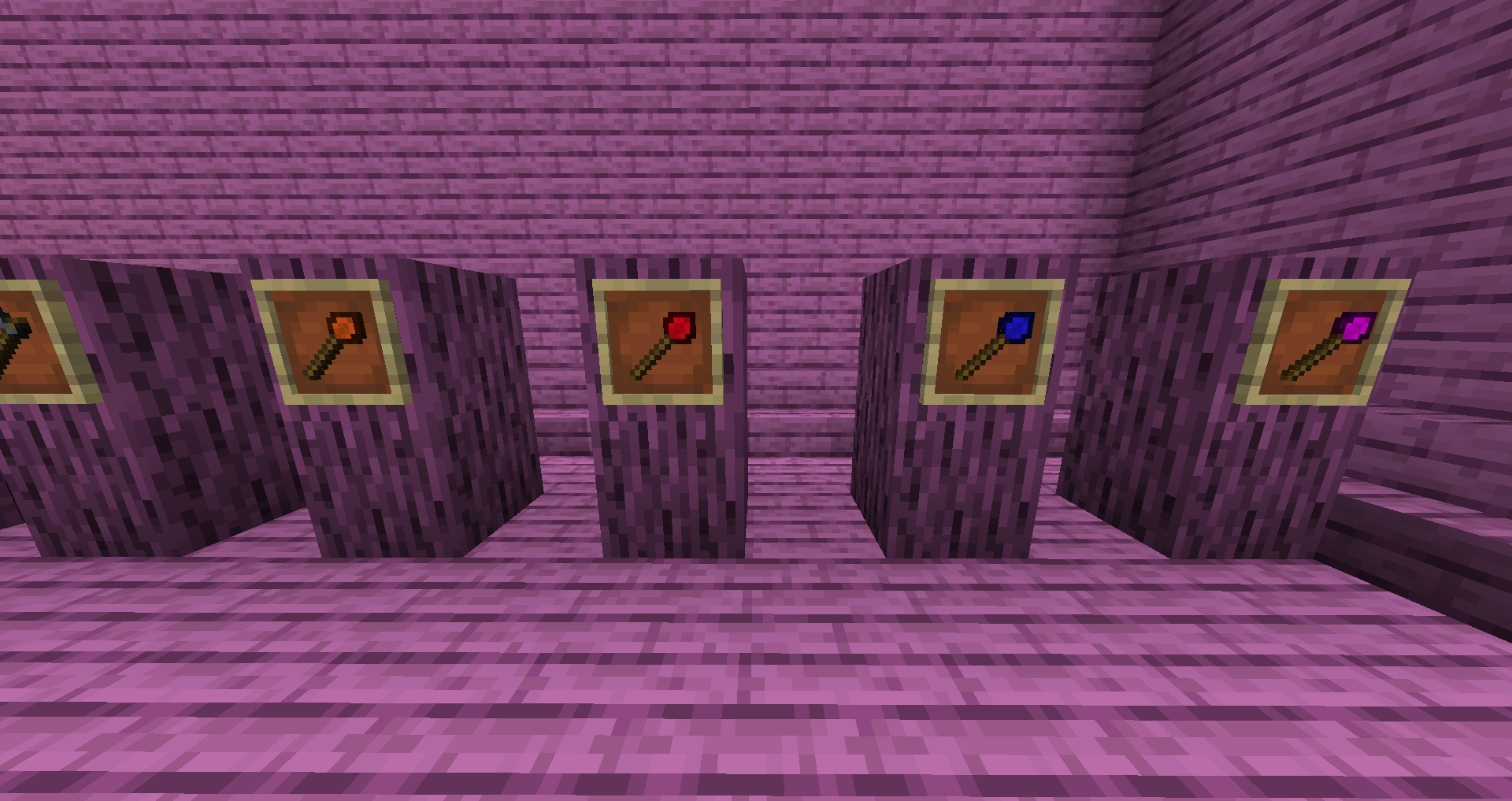 Thumbnail From Left to Right: Copper Wand, Ruby Wand, Cobalt Wand, Arcanite Wand