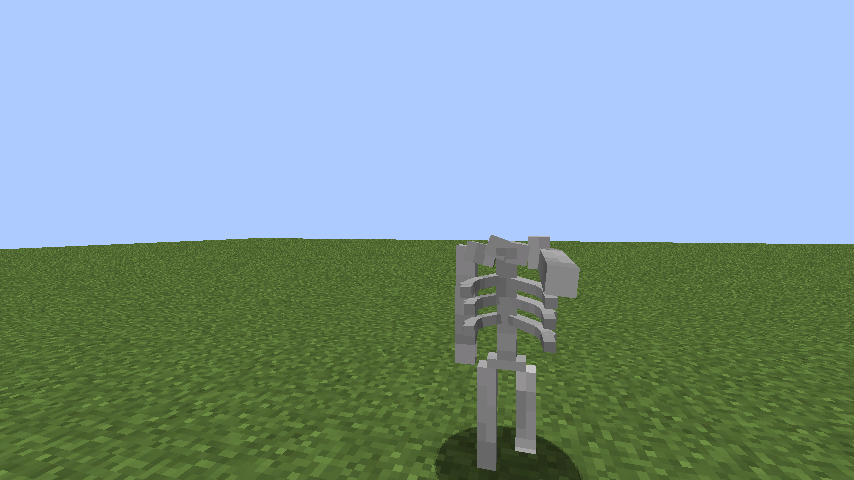 minecraft skeleton statue