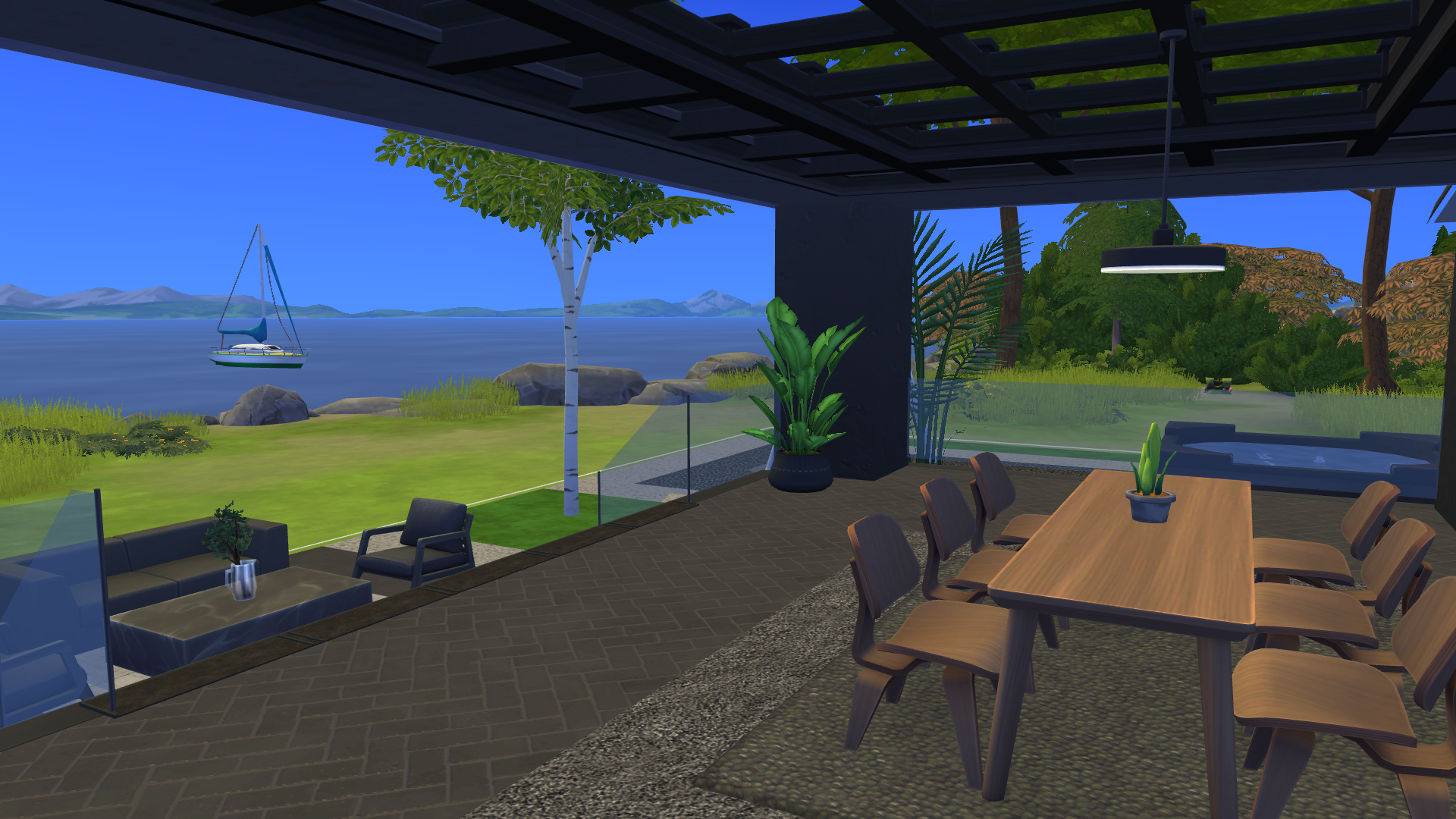 Thumbnail The rear deck has fantastic views of the Sea, and seating for 6