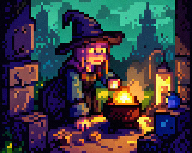 Brewing witch