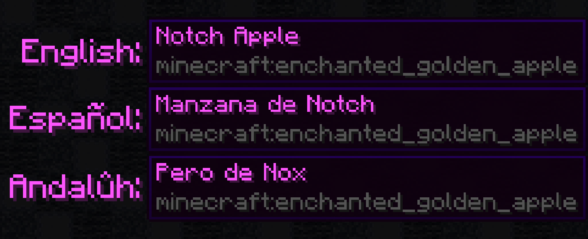 Notch Apples Screenshots Minecraft Resource Packs