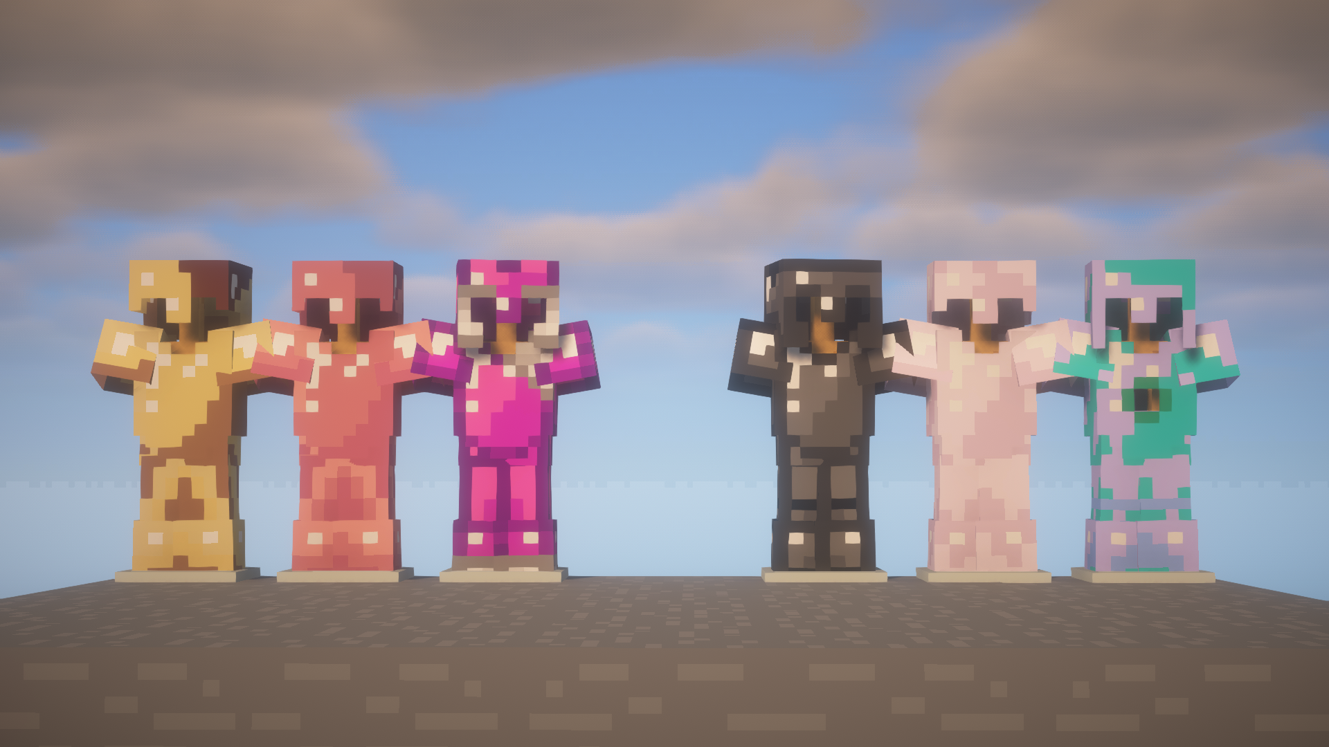 Thumbnail The Bronze Armor, Rosegold, Mighty, Dark, Crystal and Hero Armor ! Upgraded to the right side
