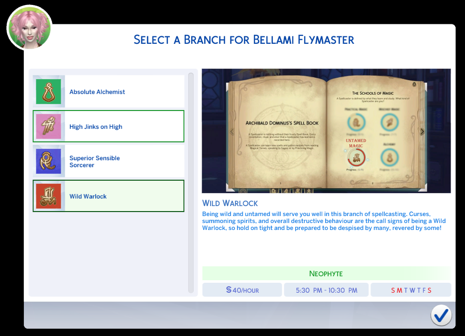 Branch Selection Screen