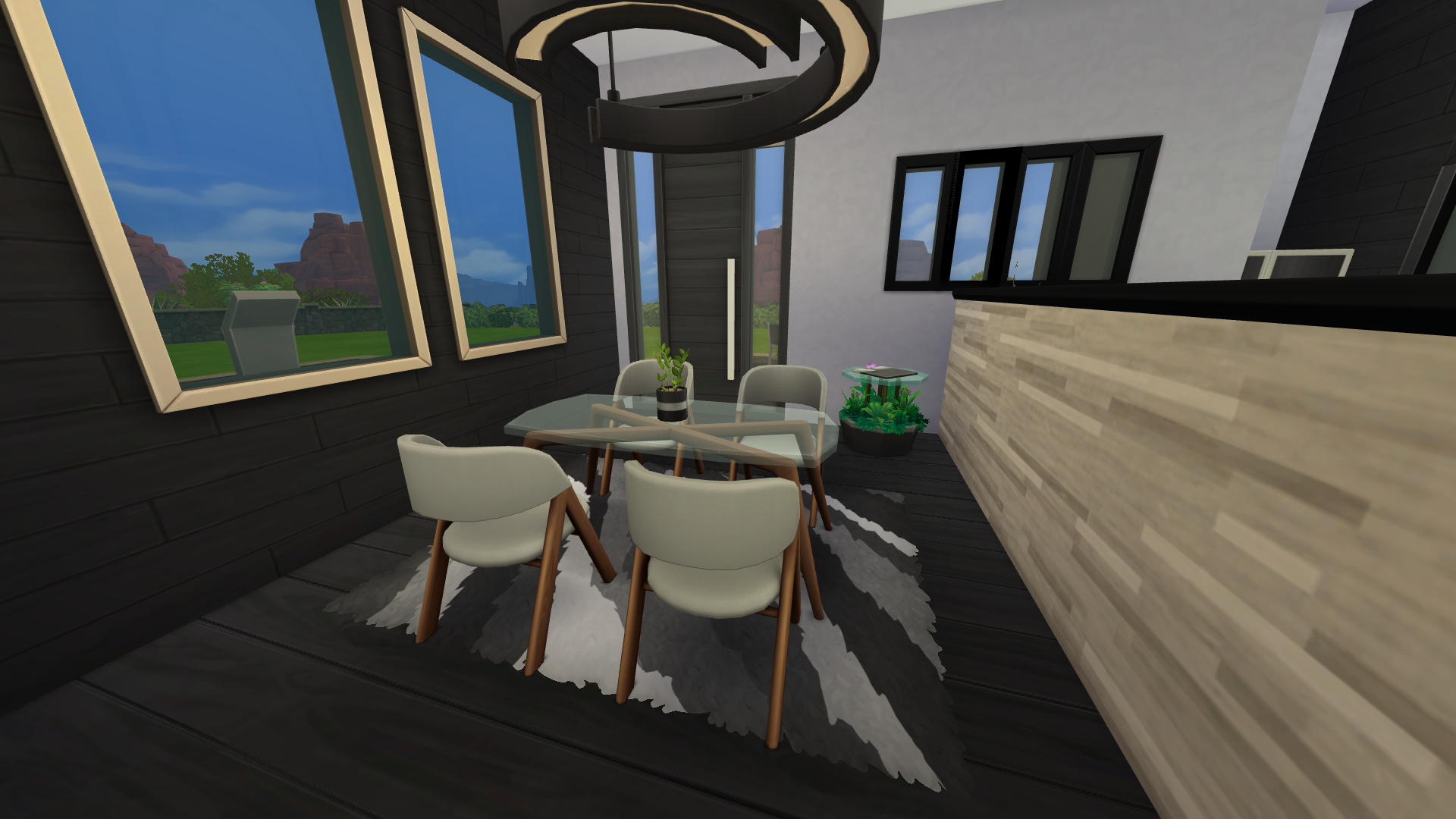 Thumbnail The dining room is open to the kitchen via half wall, and has fantastic views all around