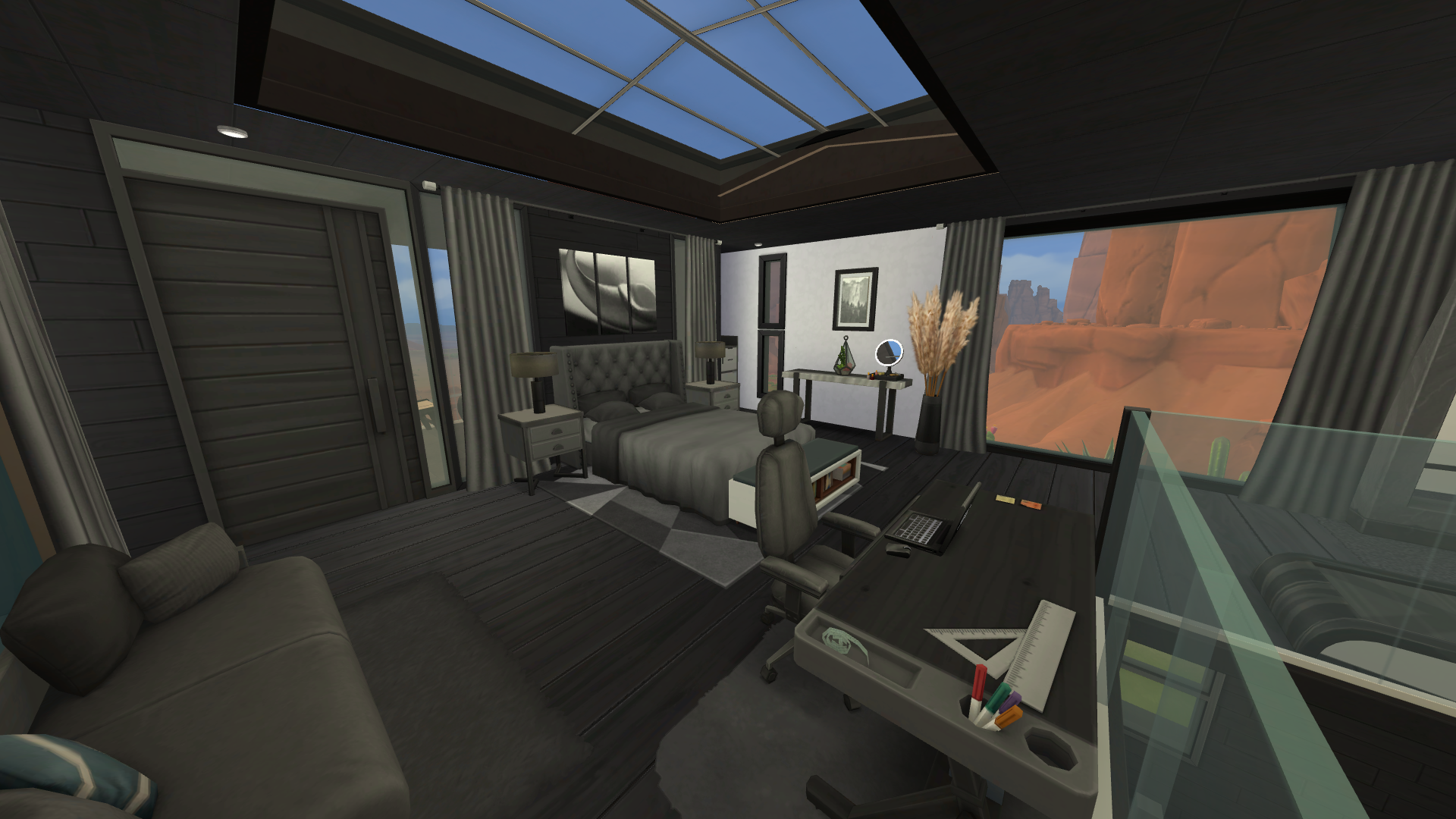 Thumbnail The loft includes space for a double bed, a working area, a sitting area, a dressing area, and en suite - plus private balcony