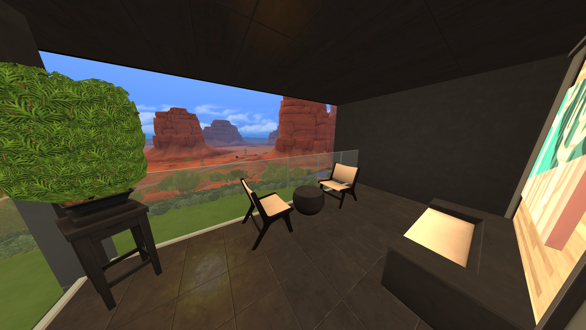Thumbnail The rear bi-view balcony has great views of the Red Rocks, plus is a great spot to lounge or do activities.