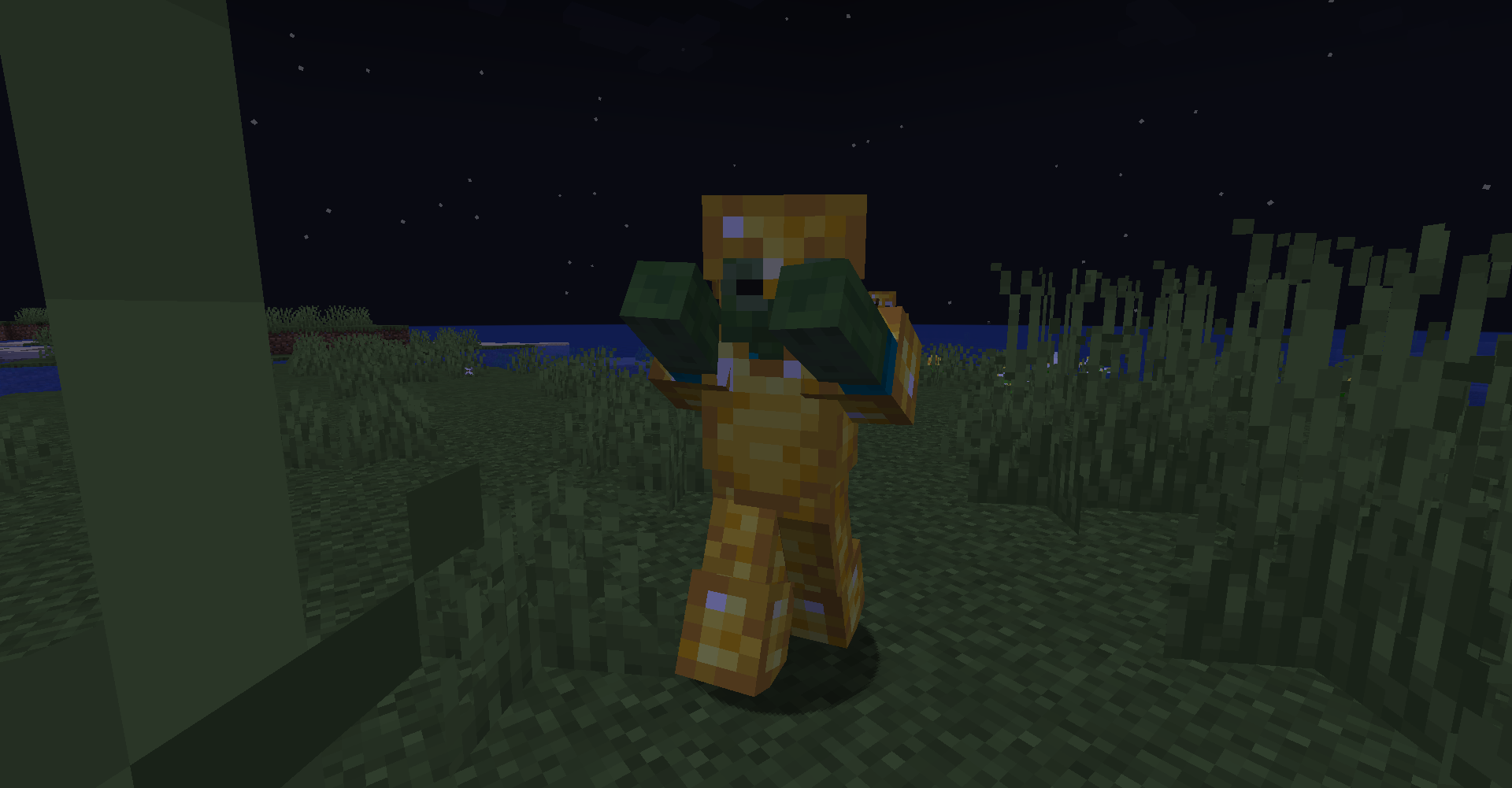 A zombie with deteriorated armor.