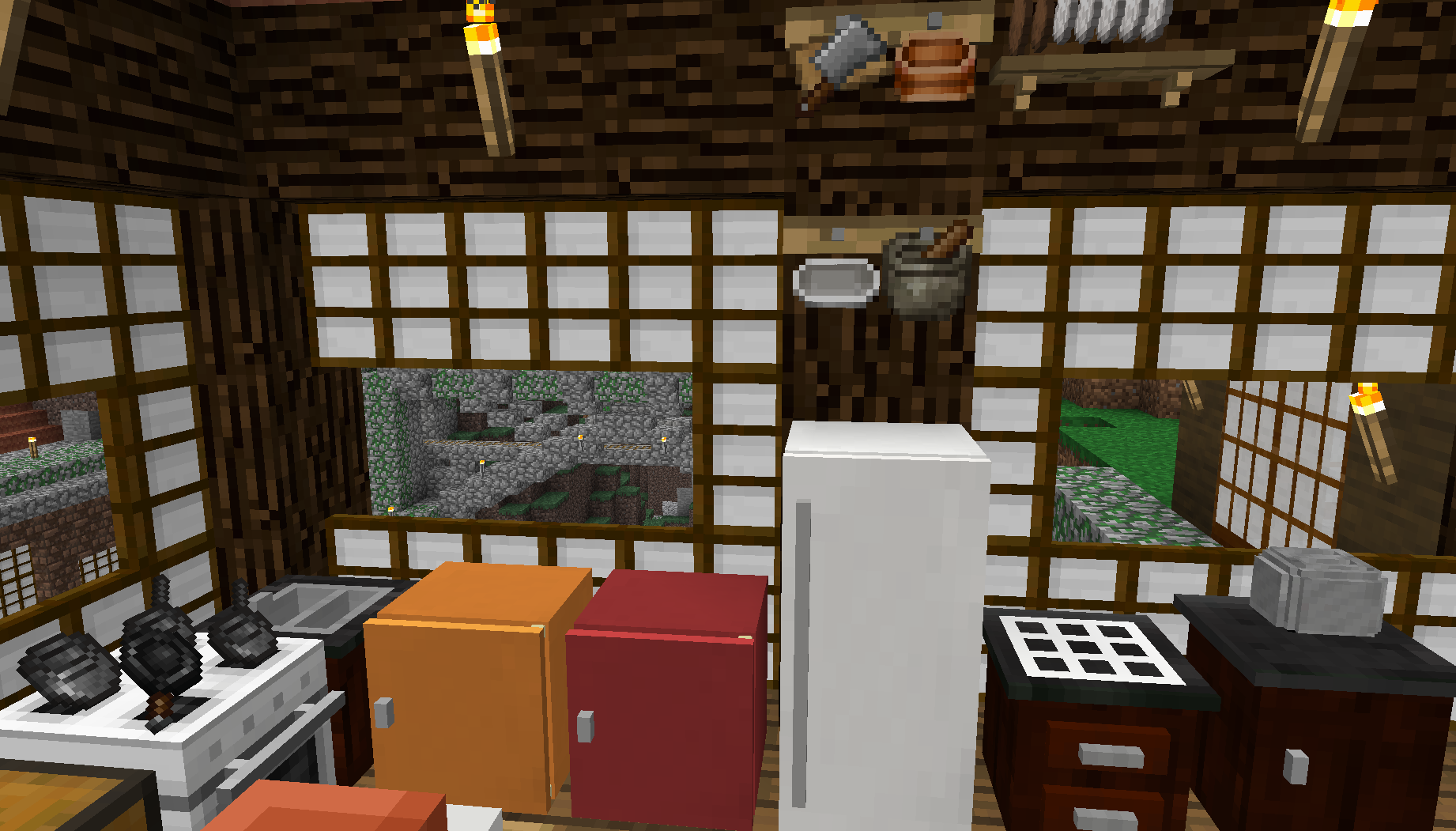 "Cooking for blockheads" will give you plenty of options to organize and simplify your cooking needs, withough having to renounce to all the fun stuff the extra food mods adds. Easy as pie!