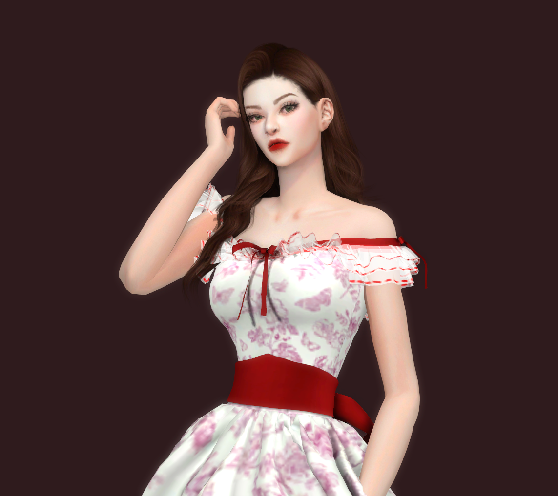 [simna] Scarlett O'hara dress - Screenshots - The Sims 4 Create a Sim ...