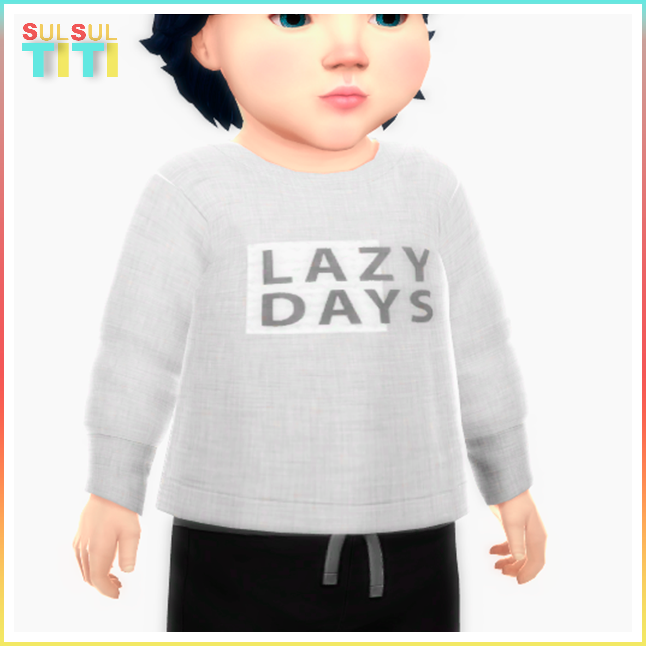 Lazy Days - Sweater Infant - Screenshots - The Sims 4 Create a Sim ...