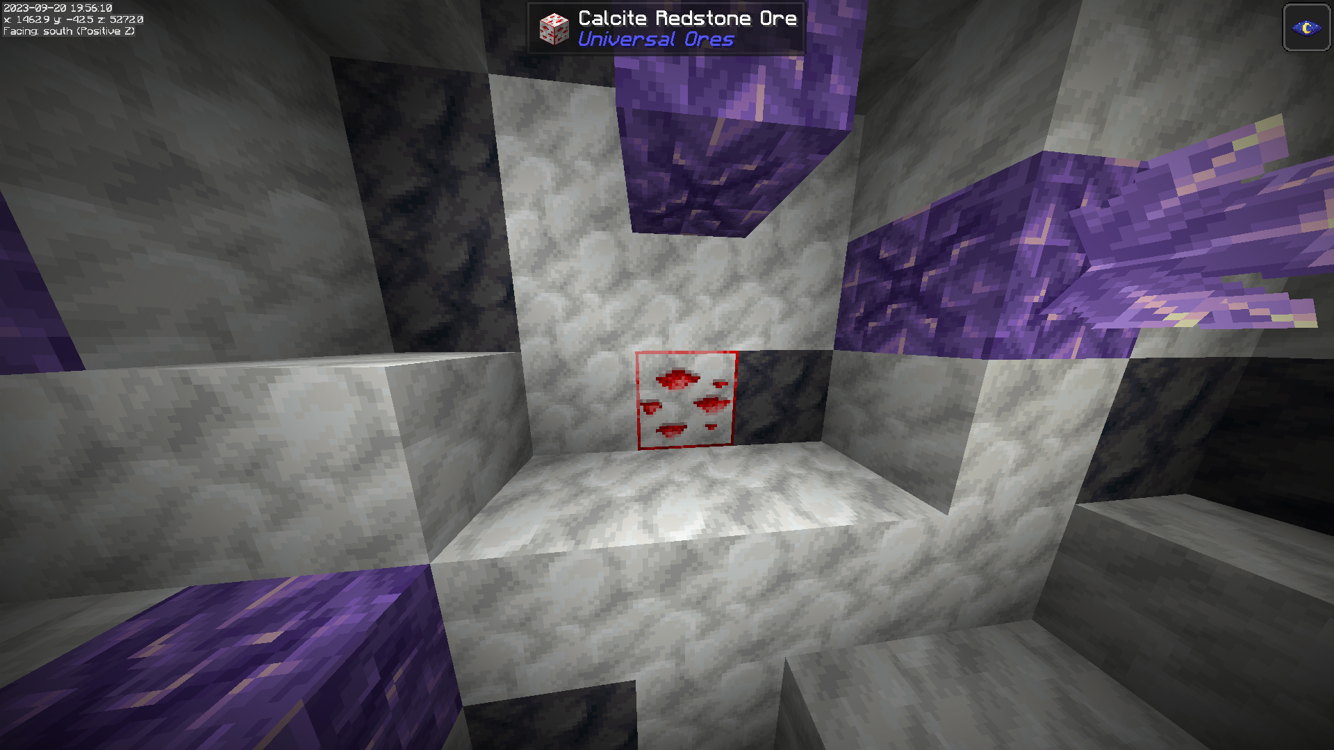 calcite redstone ore