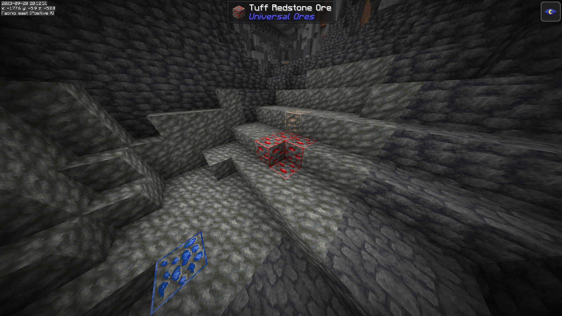 tuff lapis and redstone ores