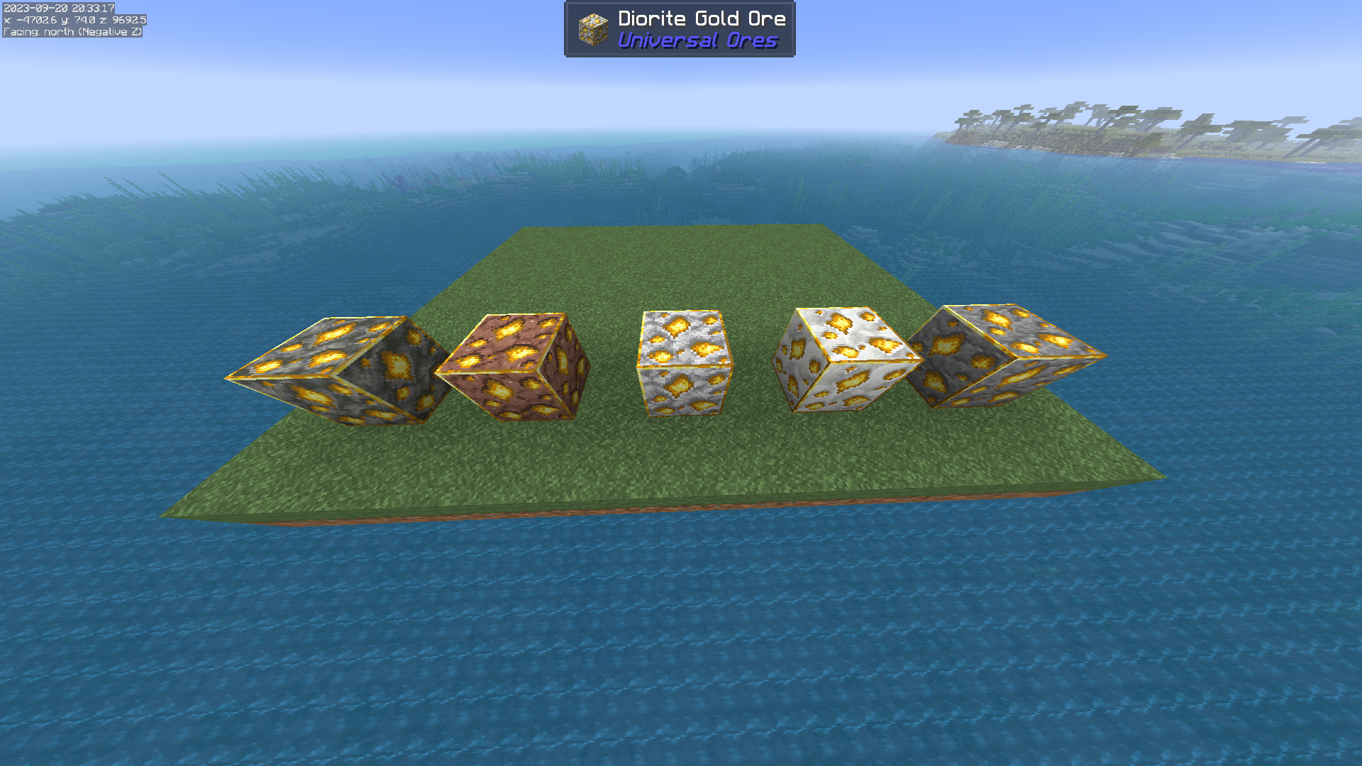 all gold ores (overworld)