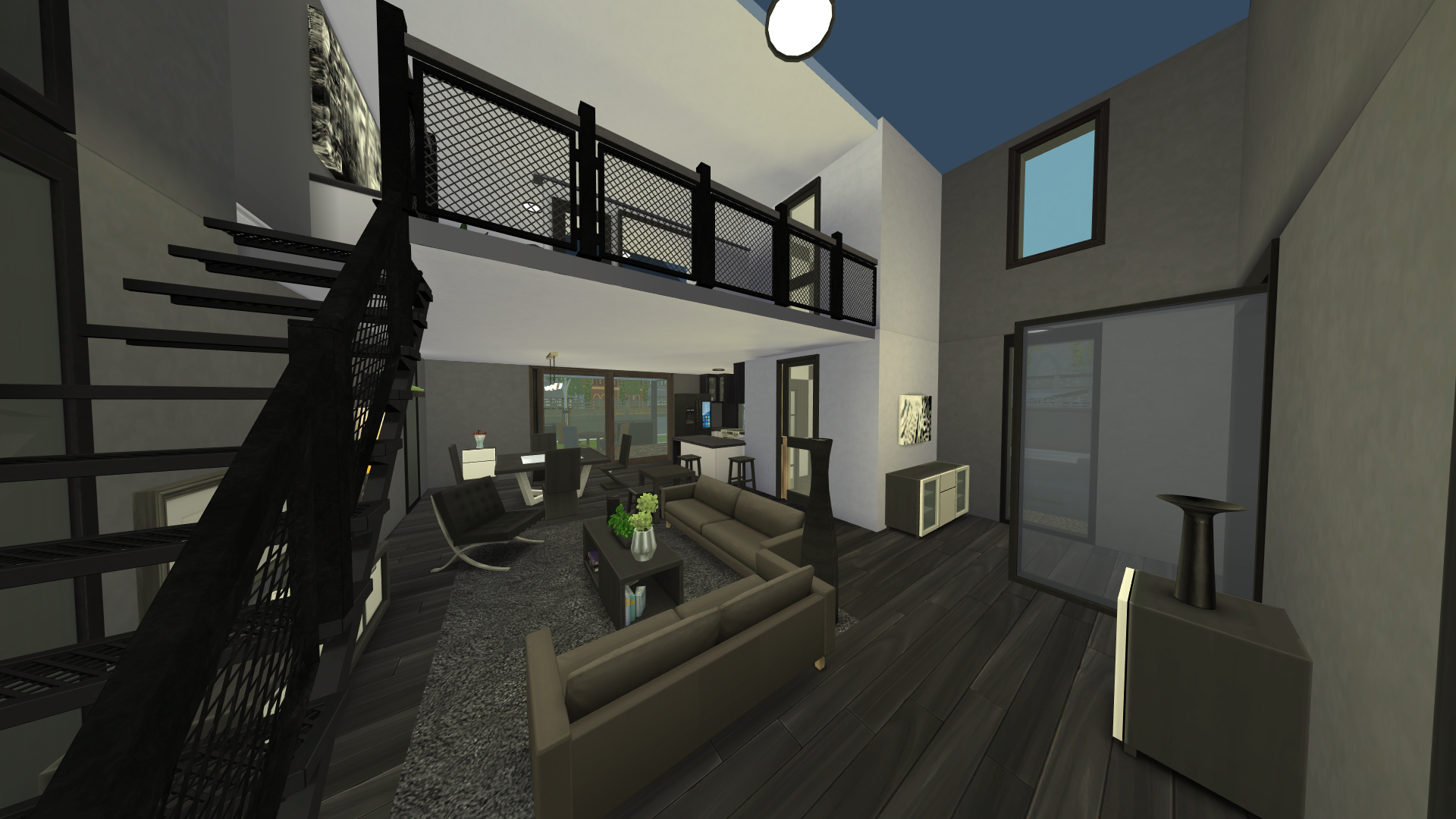 Thumbnail The entry gives a great view into the loft, plus the entire ground floor.
