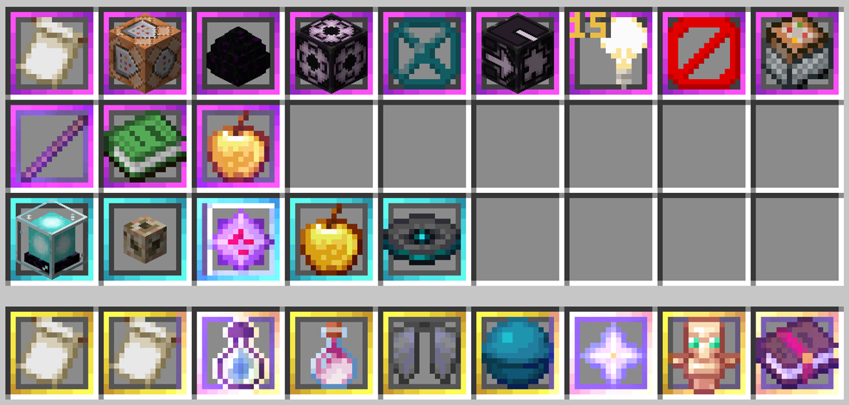 Item Rarity Borders Screenshots - Resource Packs - Minecraft